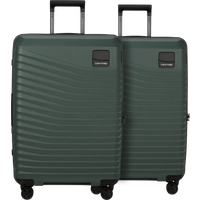 Aanbieding Samsonite Intuo Expandable Spinner 69cm Duo Pack Olive Green