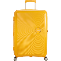 Aanbieding American Tourister Soundbox Expandable Spinner 77cm Golden Yellow