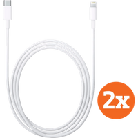 Aanbieding Apple Usb C naar Lightning Kabel 1m Kunststof Wit Duopack
