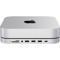 Aanbieding Satechi Aluminum Mac Mini/Mac Studio Stand Hub Zilver met SSD slot