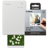 Aanbieding Canon SELPHY QX20 Wit + Canon papier XS-20L (20 stuks)