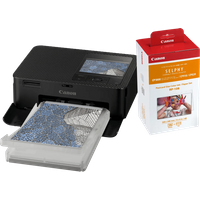 Aanbieding Canon SELPHY CP1500 Zwart + Canon RP-108 Inkt Cassette/Papier Set 108 vel
