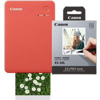 Aanbieding Canon SELPHY QX20 Rood + Canon papier XS-20L (20 stuks)